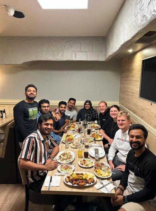 Team-Dinner in Deutschland