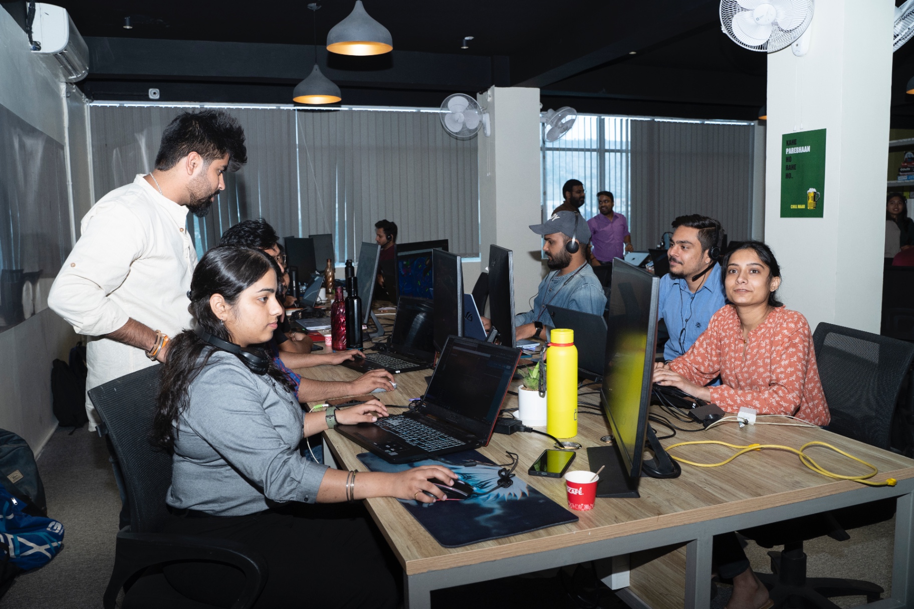 Entwicklerteam im Büro in Jaipur