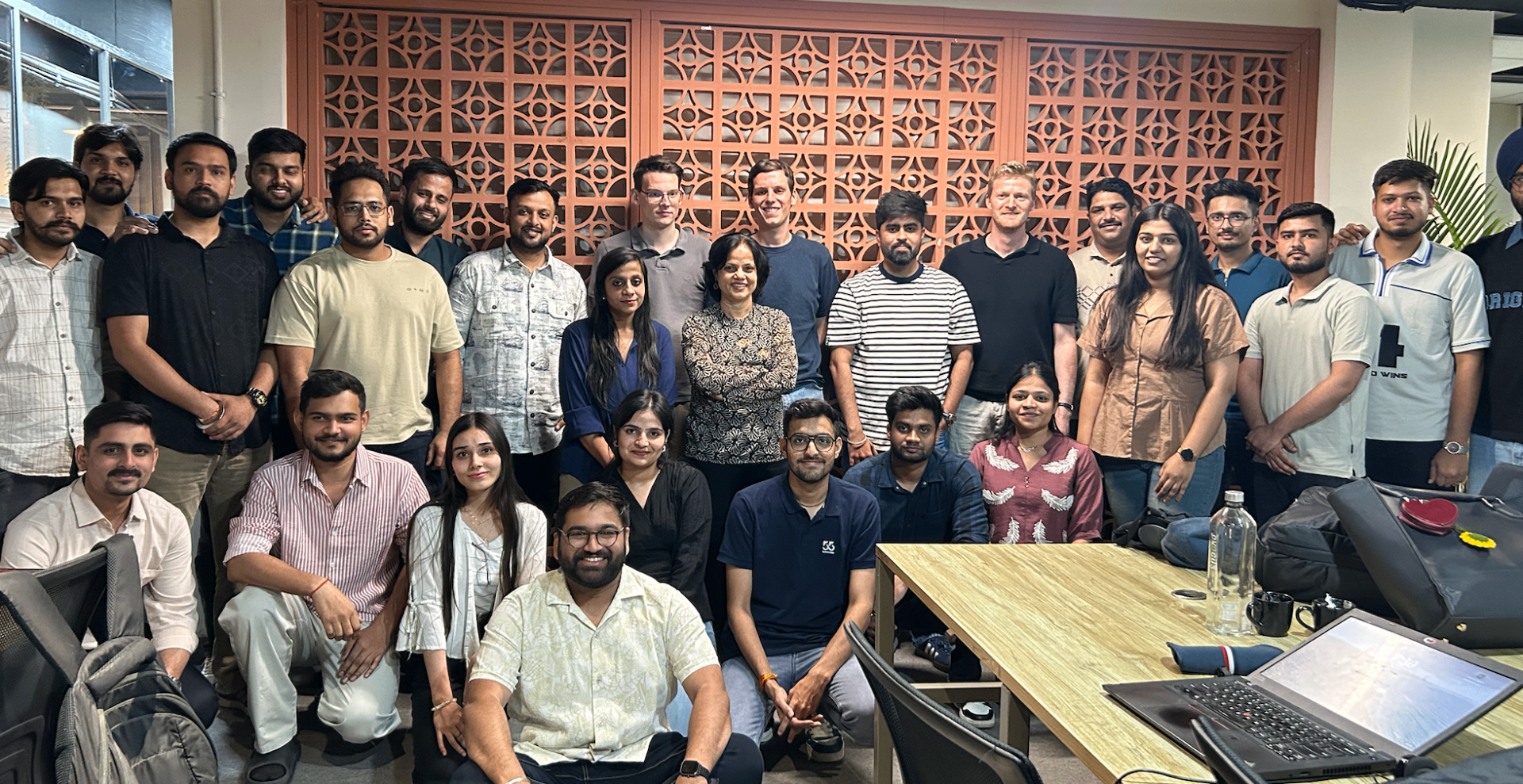Teamauszug in Indien